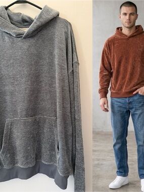 Massive Luxury Crushed Velour Velvet Hoodie | Gray